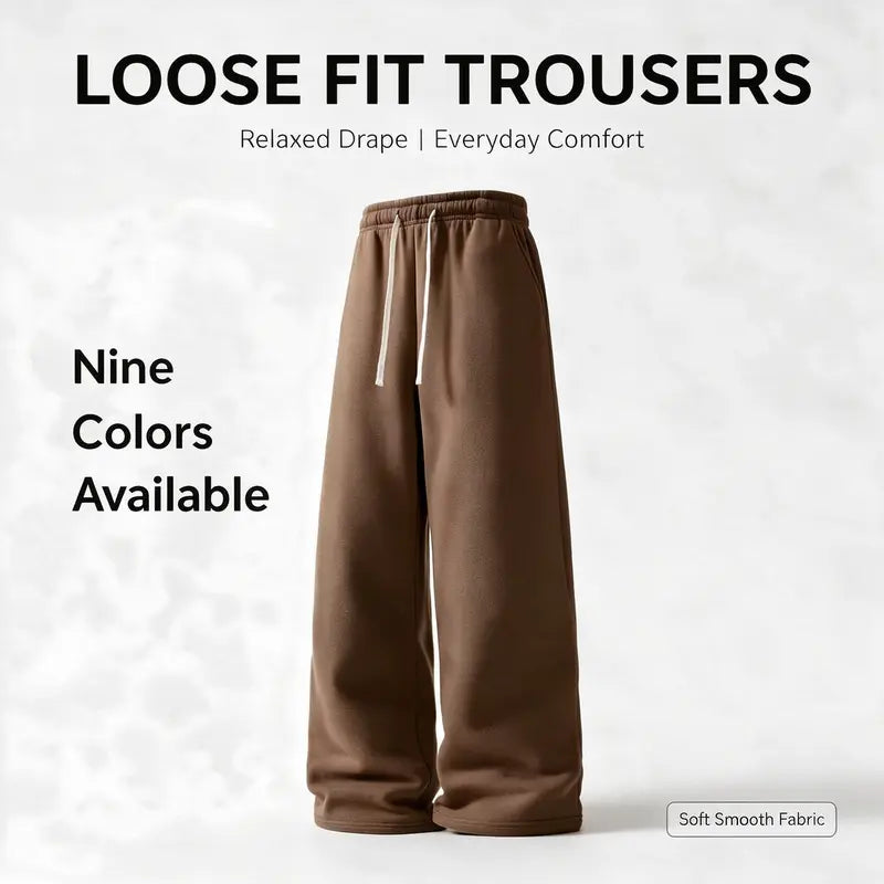 Ultra-Soft Wide-Leg Baggy Sweatpants (4-Pack) | Buy 1 Get 1 Free