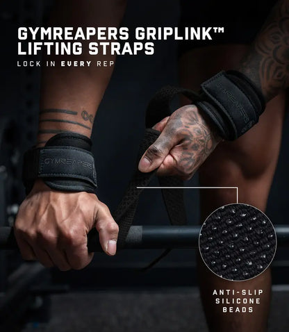 Pro Grip Lifting Straps with Neoprene Wrist Support for Heavy Pulls