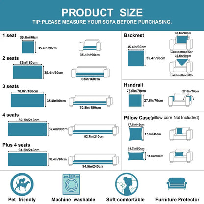 Luxury Thick Pet-Friendly Non-Slip Couch Cover