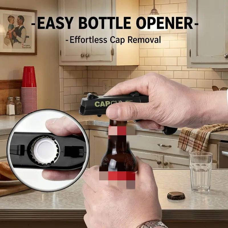 Cap Launcher Bottle Opener - Pop, Shoot & Boost Party Fun! | Buy 1 Get 1 Free