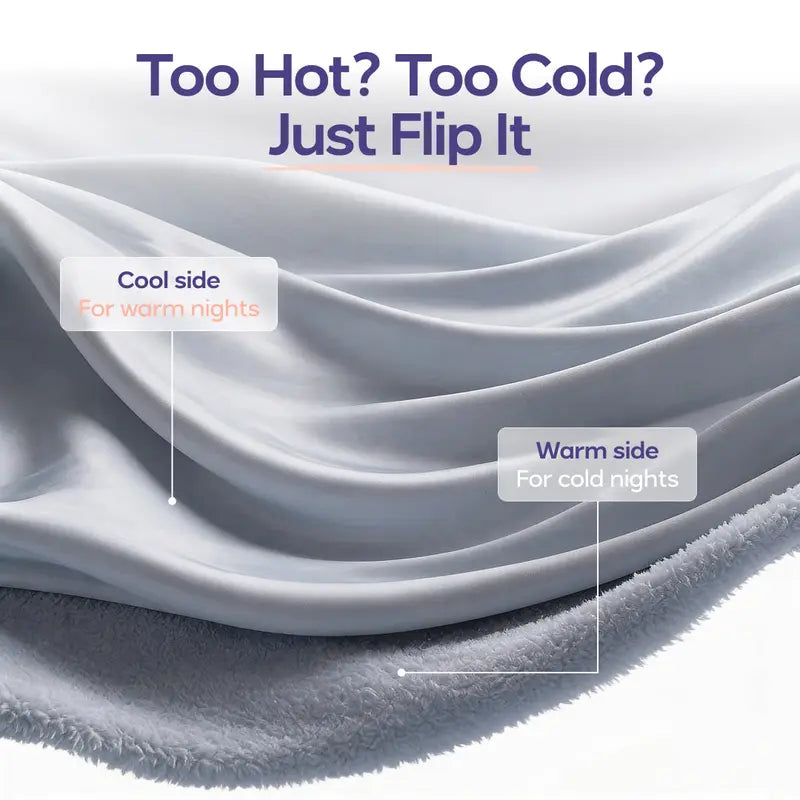 Weighted Sleep Mask with 99% Blackout & Dual Cooling-Plush Comfor