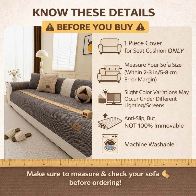 Luxury Thick Pet-Friendly Non-Slip Couch Cover