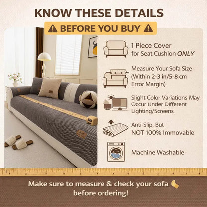 Luxury Thick Pet-Friendly Non-Slip Couch Cover