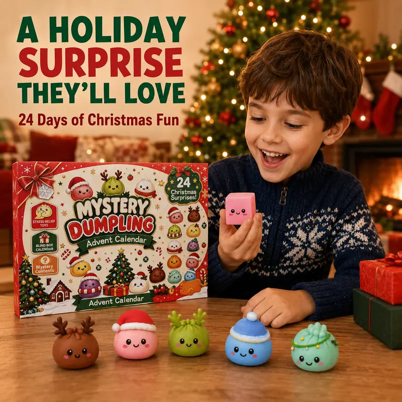 24 Days Christmas Mystery Dumpling Squishy Advent Calendar