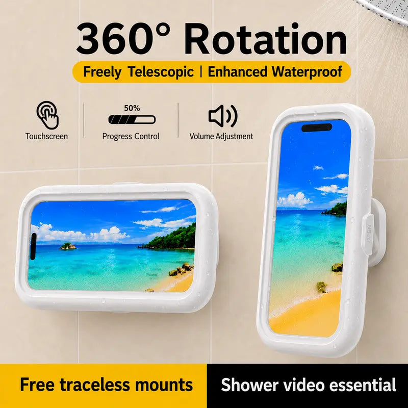 Rotating shower phone holder — original product photo 1