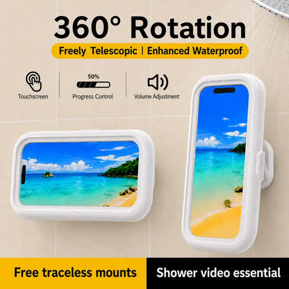 Rotating shower phone holder — original product photo 1