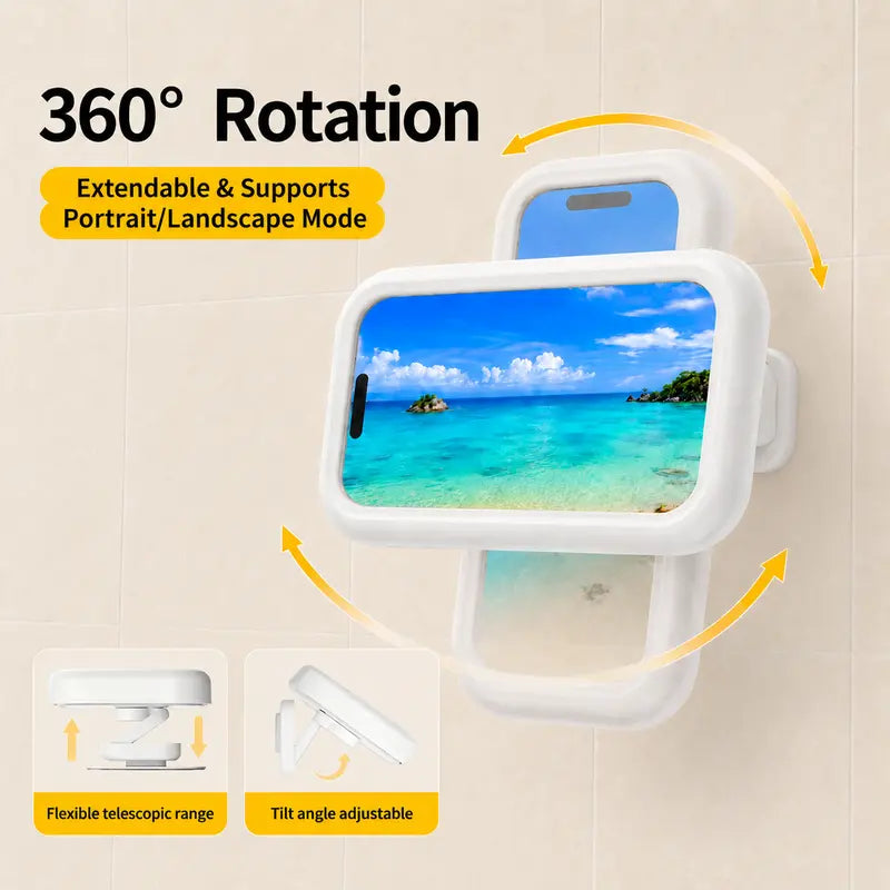 Rotating shower phone holder — original product photo 2