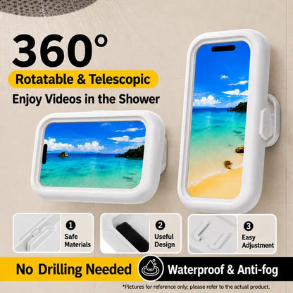 Rotating shower phone holder — original product photo 3
