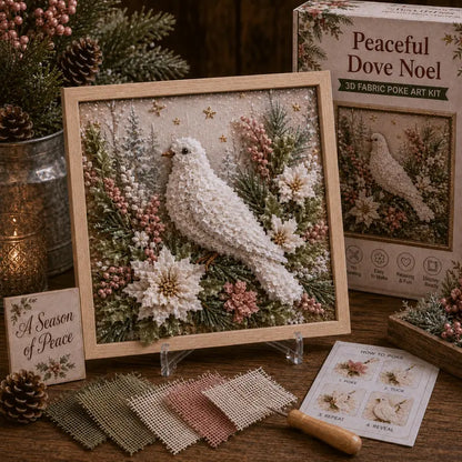 3D Christmas Fabric Poke Art DIY Kit