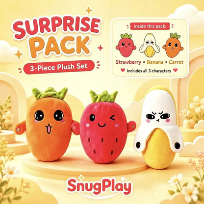 Interactive Musical Fruit & Veggie Plush Set