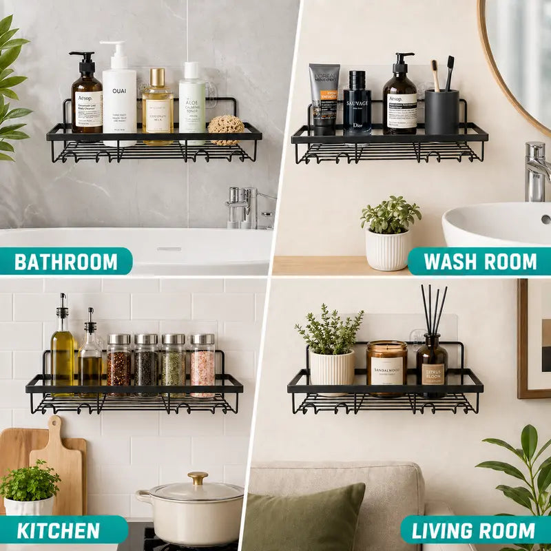 Transform Your Bathroom in Seconds: No-Drill Heavy-Duty Shower Caddy