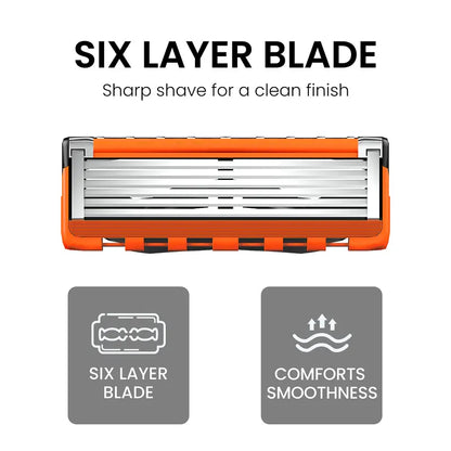 Ultra-Smooth Precision Razor Set with Multi-Blade Refill Pack