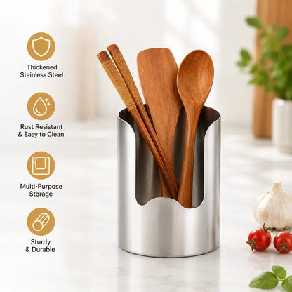 Keep Your Kitchen Neat & Tidy with Premium Stainless Steel Utensil Holder | Buy 1 Get 1 Free