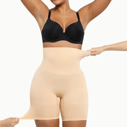 Instant High-Waisted Tummy Control & Anti-Roll Body Shaper Shorts | 2 Pack per Set