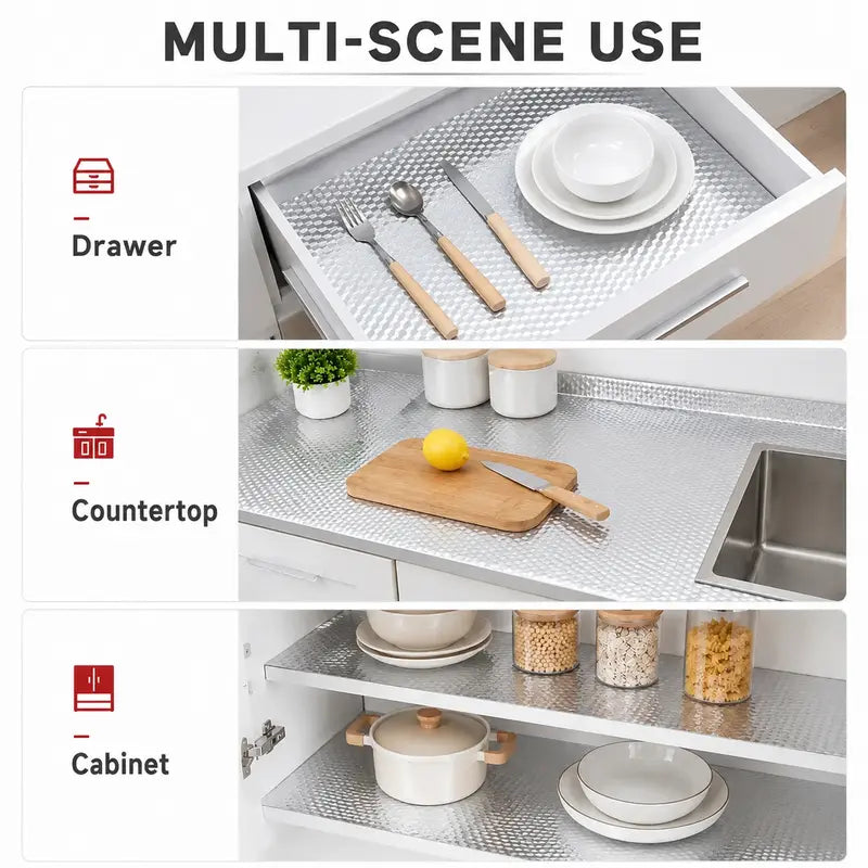 Oil-Proof Self-Adhesive Aluminum Foil Kitchen Backsplash Sticker | Buy 1 Get 1 Free