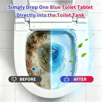 Automatic Toilet Bowl Cleaner Tablets – Deep Stain Removal & Instant Deodorizing