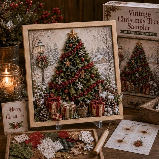 3D Christmas Fabric Poke Art DIY Kit