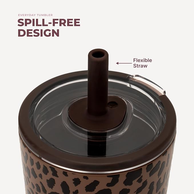 Ceramic-Lined Spill-Proof Leopard Tumbler Cup | Buy 1 Get 1 Free