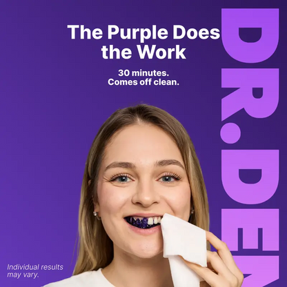 Purple Teeth Whitening Strips: Brighten Teeth & Remove Stains Safely