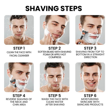 Ultra-Smooth Precision Razor Set with Multi-Blade Refill Pack