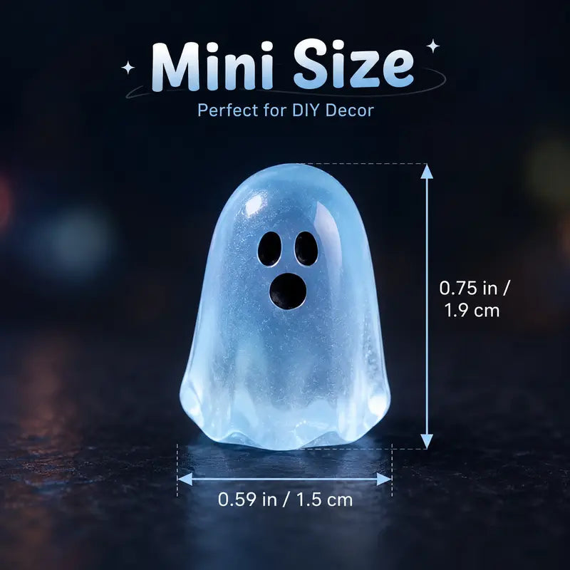 Glow-in-the-Dark Mini Resin Ghost Beads | Buy 1 Get 1 Free