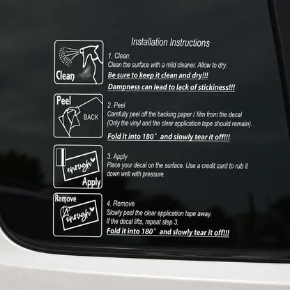 "I Love You, Drive Safe" Car Rearview Mirror Vinyl Decal Sticker
