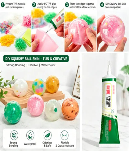 Instant Repair Glue for TPR Squishy Toys | 2 Pack per Set