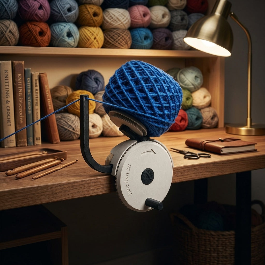 Single-Color Hand-Crank Yarn Winder