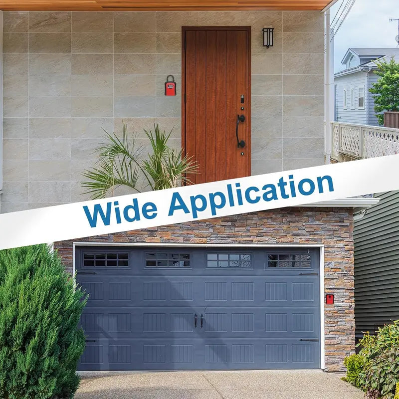 Ultra-Secure Weatherproof Wall Mount Key Lockbox for Effortless Keyless Entry | Buy 1 Get 1 Free