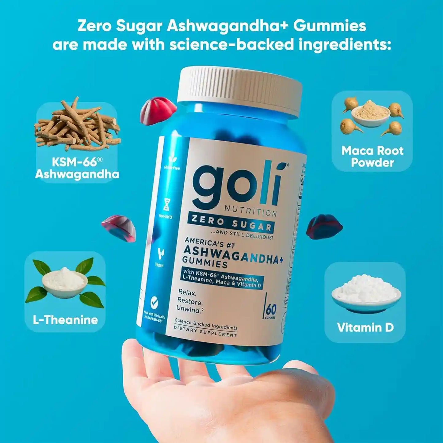 Gummies – Zero Sugar Triple Formula For Complete Gut Health & Stress Relief