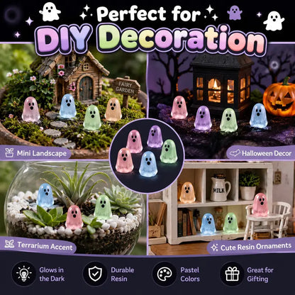 Glow-in-the-Dark Mini Resin Ghost Beads | Buy 1 Get 1 Free