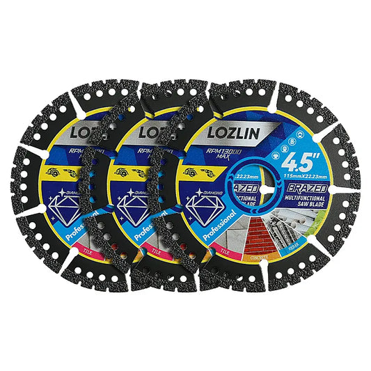 4.5 inch multi-material cutting blades, 3-piece set