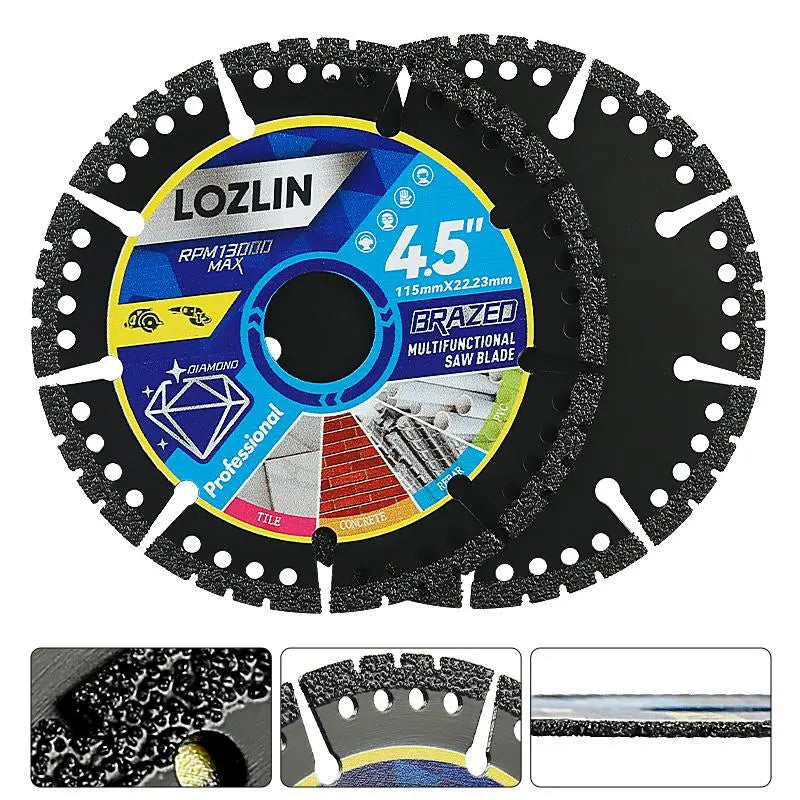 4.5 inch multi-material cutting blades, 3-piece set