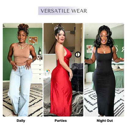 Instant High-Waisted Tummy Control & Anti-Roll Body Shaper Shorts | 2 Pack per Set