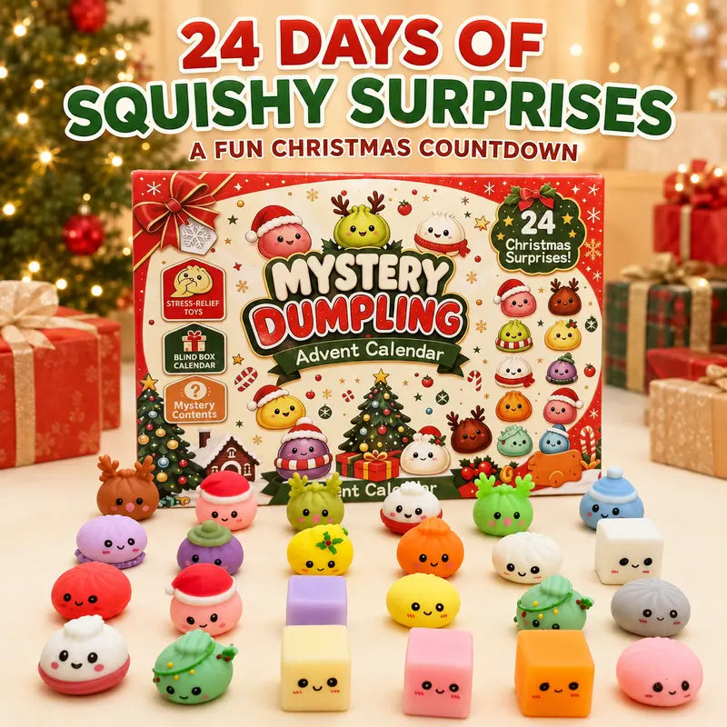 24 Days Christmas Mystery Dumpling Squishy Advent Calendar