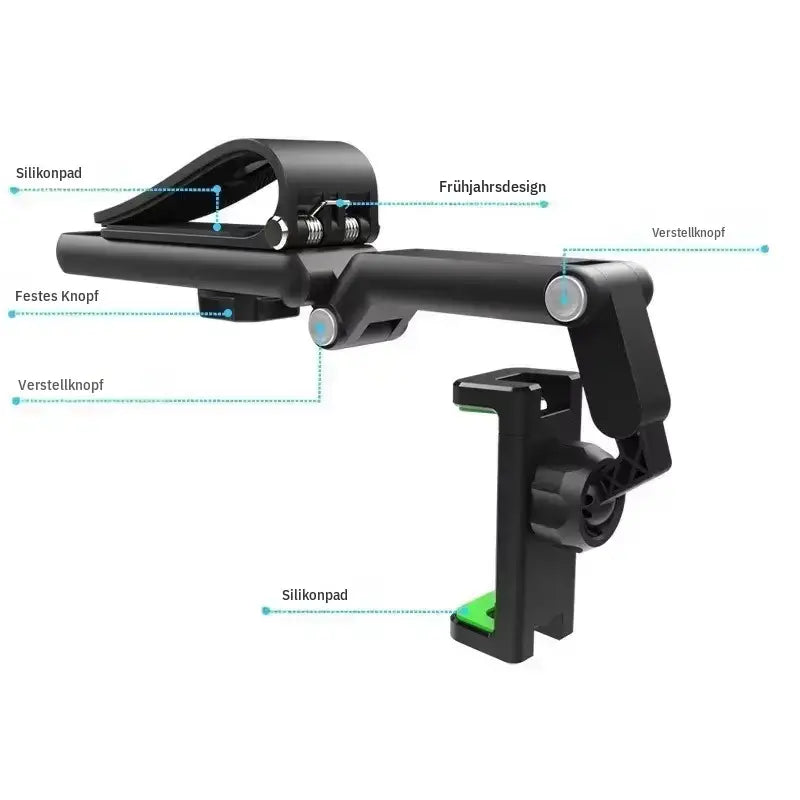 360° Retractable Sun Visor Car Phone Mount Holder
