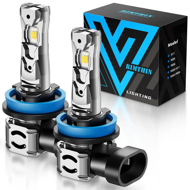 H11/H9/H8 LED headlight bulbs - one box of two
