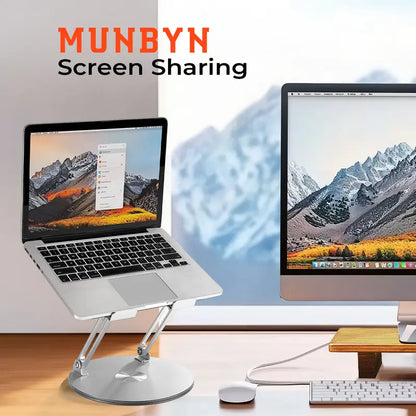 Grey rotating laptop stand original image original image 7