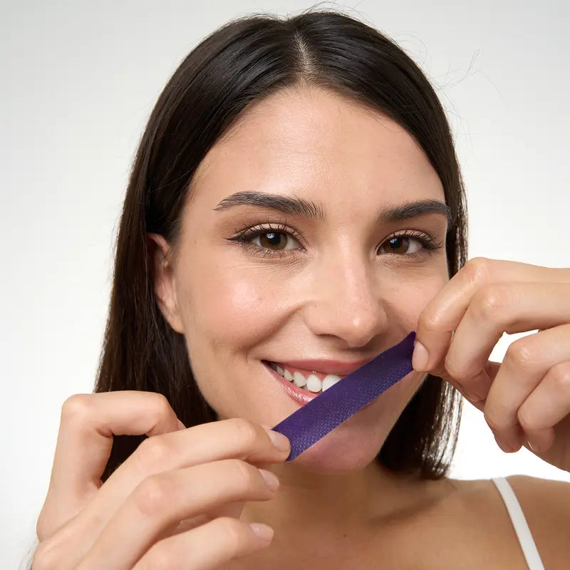 Purple Teeth Whitening Strips: Brighten Teeth & Remove Stains Safely