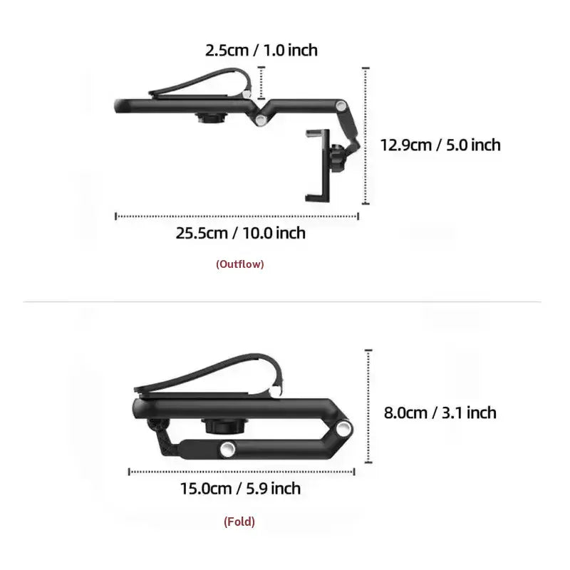 360° Retractable Sun Visor Car Phone Mount Holder