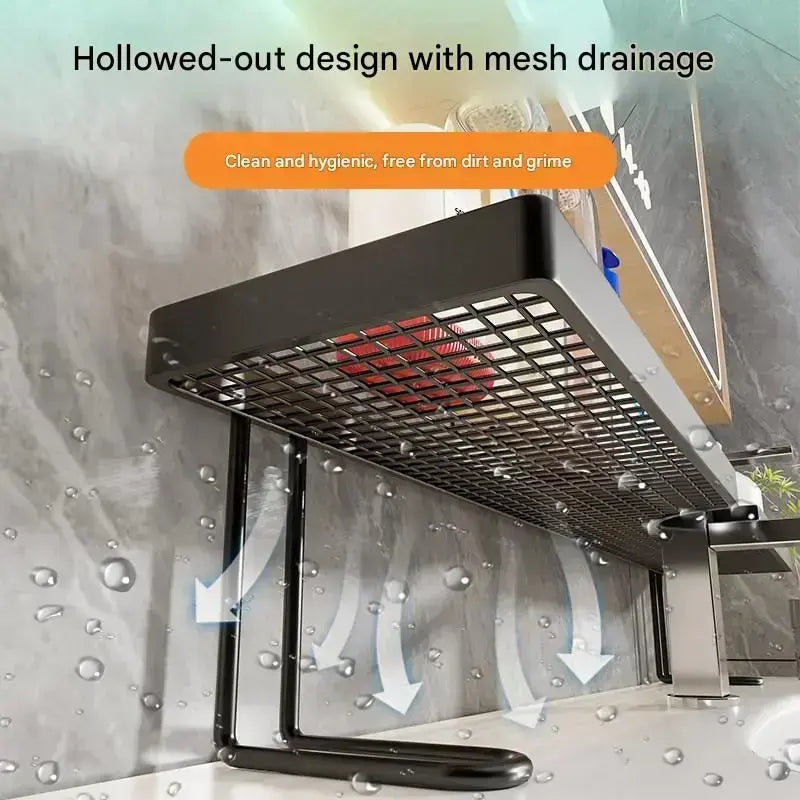 No-Drill Faucet Over-Sink Storage Rack - Instant Countertop Space Saver