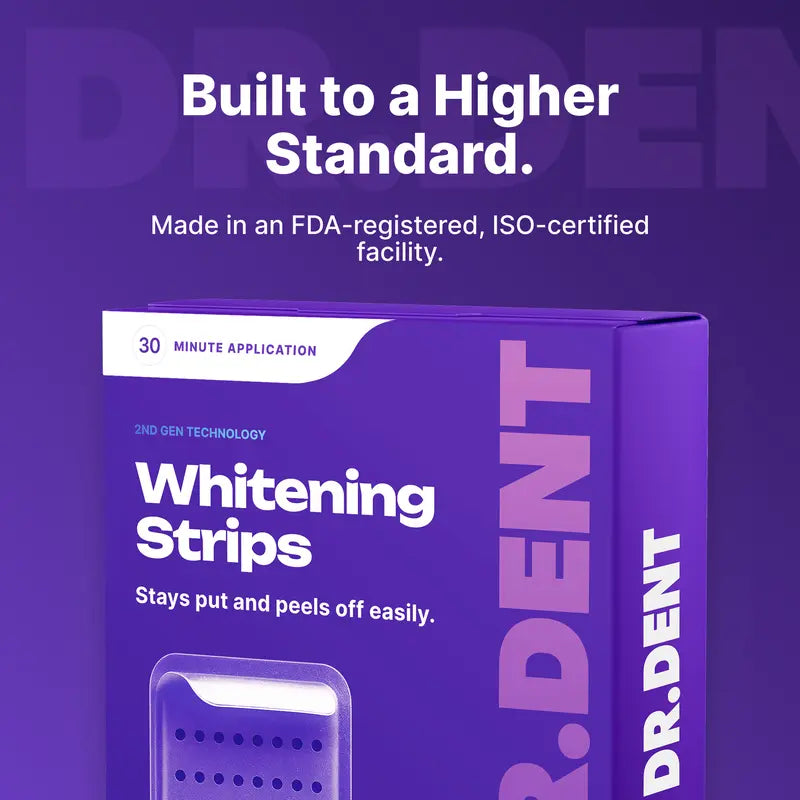 Purple Teeth Whitening Strips: Brighten Teeth & Remove Stains Safely
