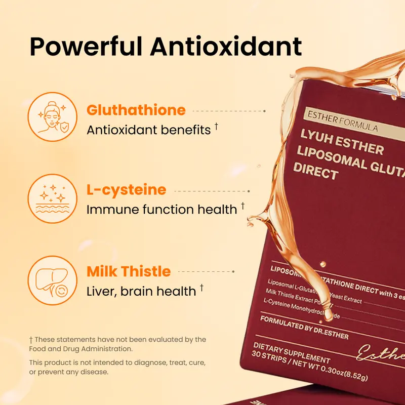Unlock Radiant Glow Fast with Liposomal Glutathione Oral Strips | Buy 1 Get 1 Free