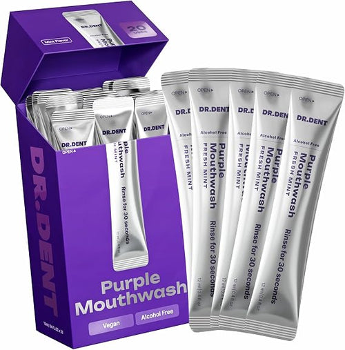 Instant Purple Teeth Whitening Color Correcting Mouthwash