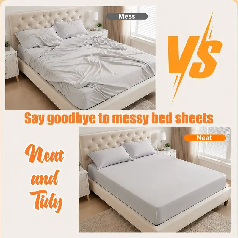 Heavy Duty Bed Sheet Holder Clips for Wrinkle-Free Slip Lock | Buy 1 Get 1 Free