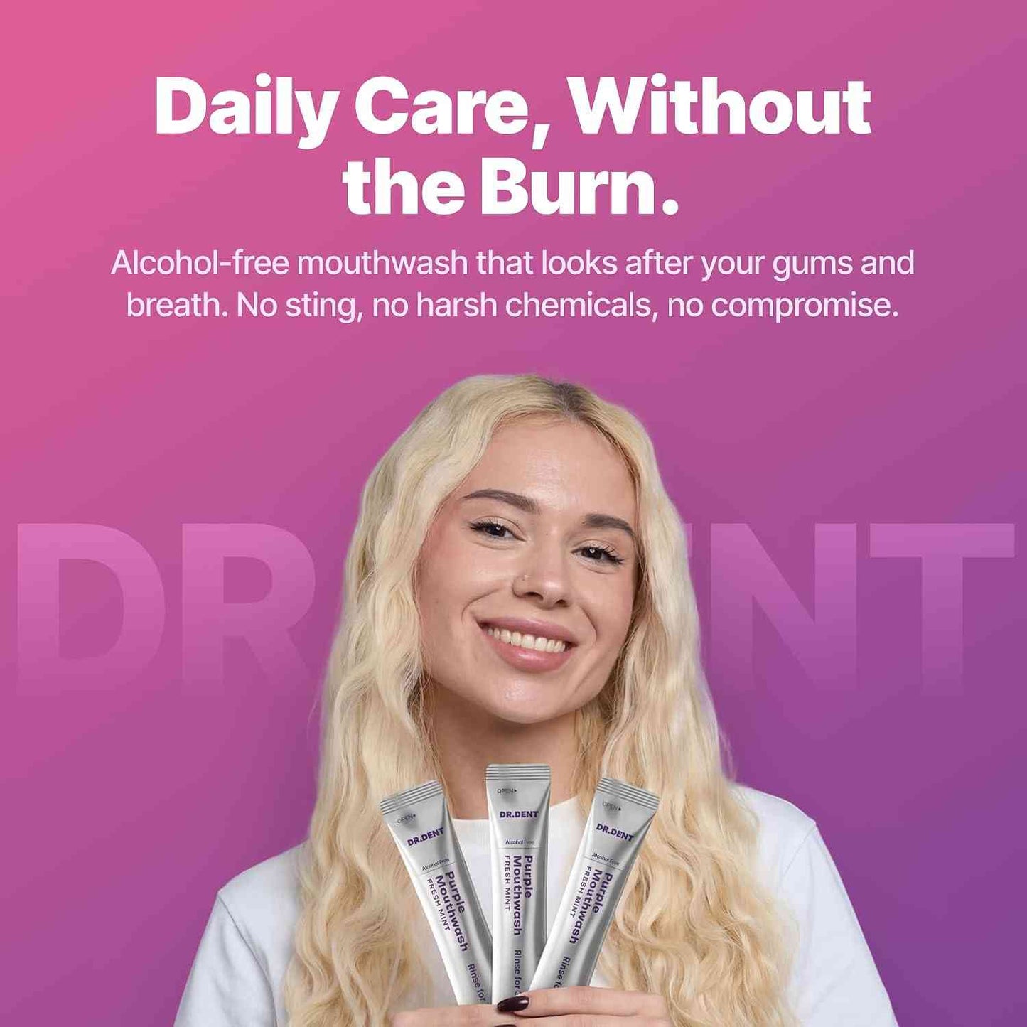 Instant Purple Teeth Whitening Color Correcting Mouthwash