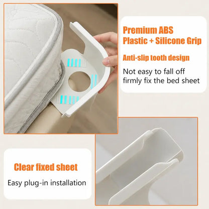 Heavy Duty Bed Sheet Holder Clips for Wrinkle-Free Slip Lock | Buy 1 Get 1 Free