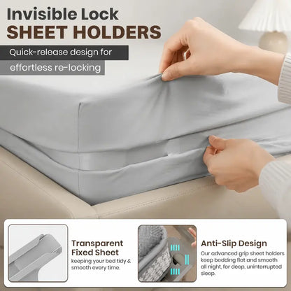 Heavy Duty Bed Sheet Holder Clips for Wrinkle-Free Slip Lock | Buy 1 Get 1 Free
