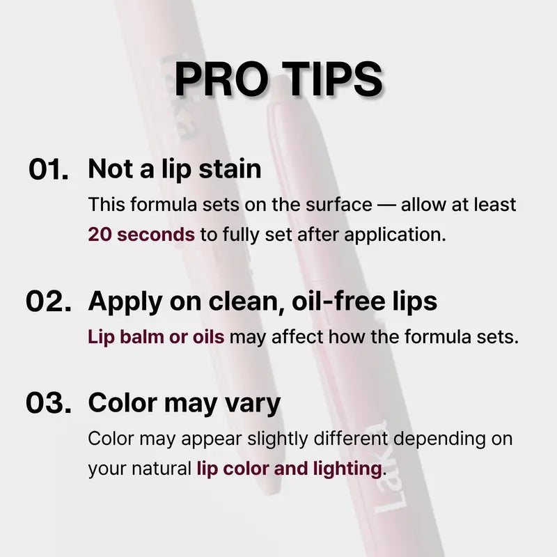 Soft Matte Lip Contour Pencil - Waterproof & Smooth Blendable Long-Wear Lip Liner