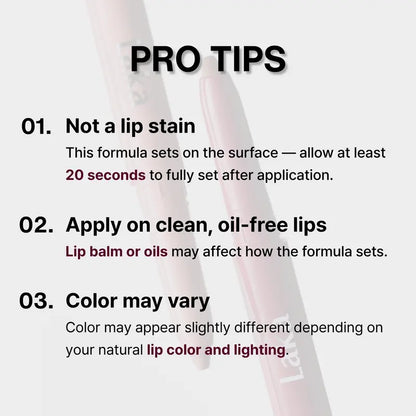 Soft Matte Lip Contour Pencil - Waterproof & Smooth Blendable Long-Wear Lip Liner